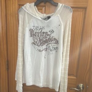 Harley-Davidson Cream Graphic Hoodie